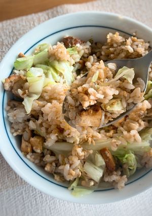 豆乾炒飯 的食譜成品照片