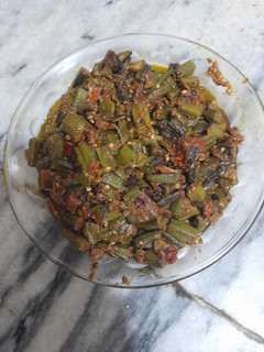 A picture of Fried Bhindi.