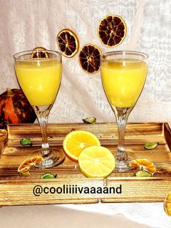 عکسی از دستور آب پرتقال+لیموشیرین🍊🍹