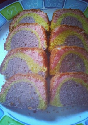 Foto resep Bolu Minyak 3 Warna
