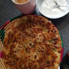 Potatoes paratha A picture of Potatoes paratha.