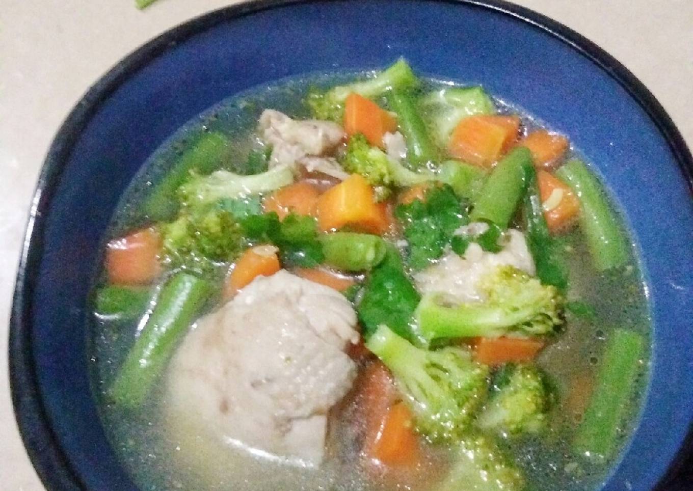 Sop ayam simple