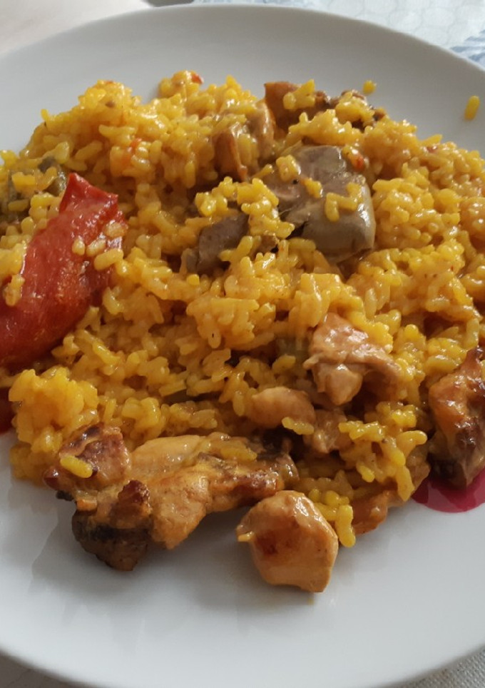 Una foto de Arroz y conejo a mi manera