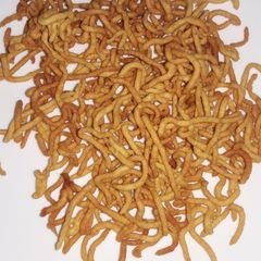 A picture of Gram flour noodles/Tambi.