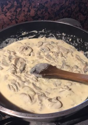 Una foto de Salsa de champiñón