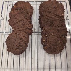 A picture of Chocolate Peanut Butter Cookies.