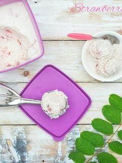Foto resep Strawberry Ice Cream (Homemade)