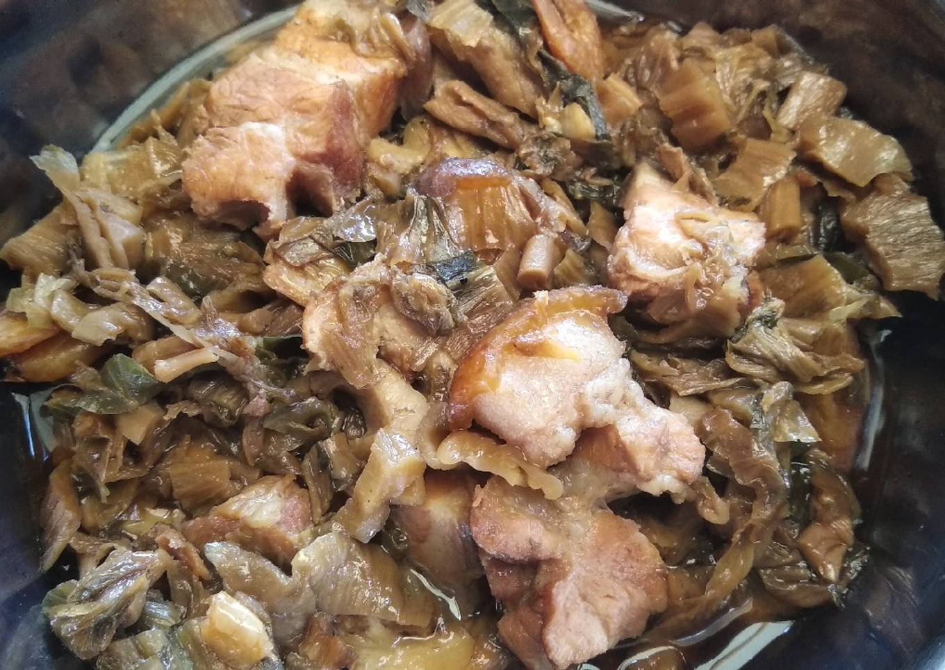 [Non Halal] - Sayur Asin Masak Daging Babi