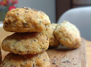 Une photo de 🌱 Cookies parmesan et graines de lin