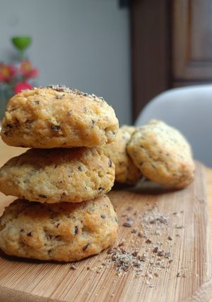 Une photo de 🌱 Cookies parmesan et graines de lin