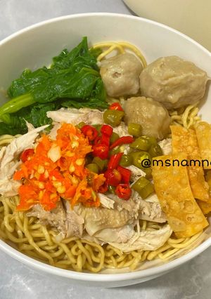 Foto resep Bakmi Ayam Kampung (versi halal)
