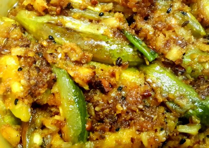 Step-by-Step Guide to Make Thomas Keller Potol narkol posto (pointed gourd in coconut poppy seed paste)