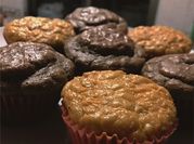 Una foto de muffin de zanahoria sin azucar