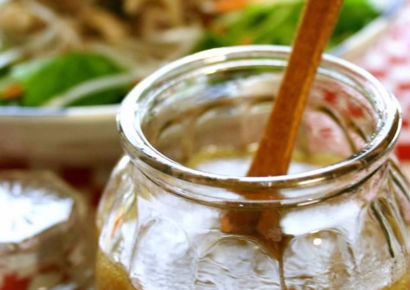 Honey Wasabi Dressing & Pork-Topped Salad