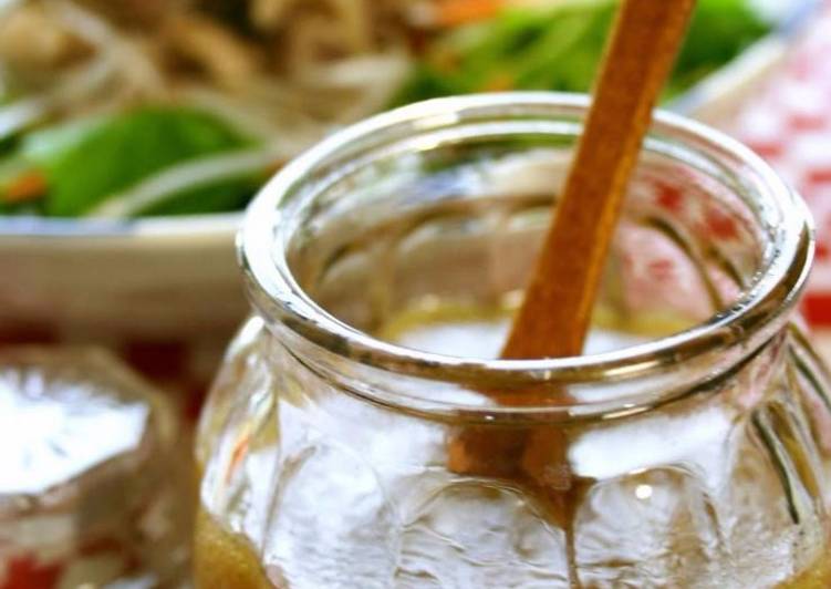 Steps to Prepare Award-winning Honey Wasabi Dressing &amp; Pork-Topped Salad