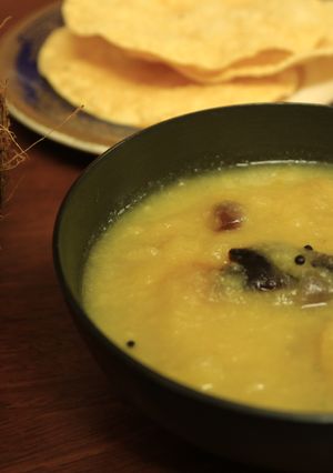 A picture of Raw Papaya Mash Curry # My Mom's Recipe.
