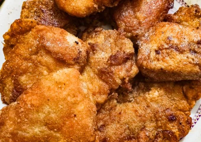 Steps to Make Any-night-of-the-week Crispy chicken fillets