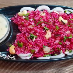 A picture of Beetroot Rice.