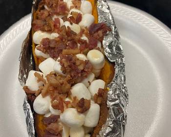 Fresh, Prepare Recipe Sweet Baked Potato Home Style