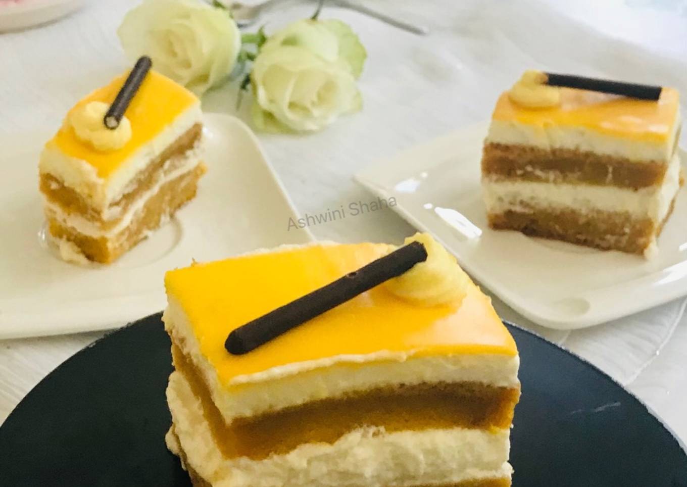 Mango Orange Eggless Pastry