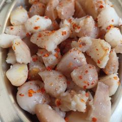 A picture of Boiled singhara.