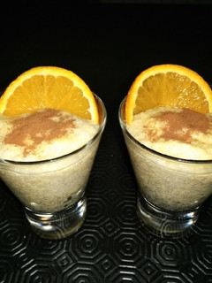 Una foto de Espuma de naranja con canela