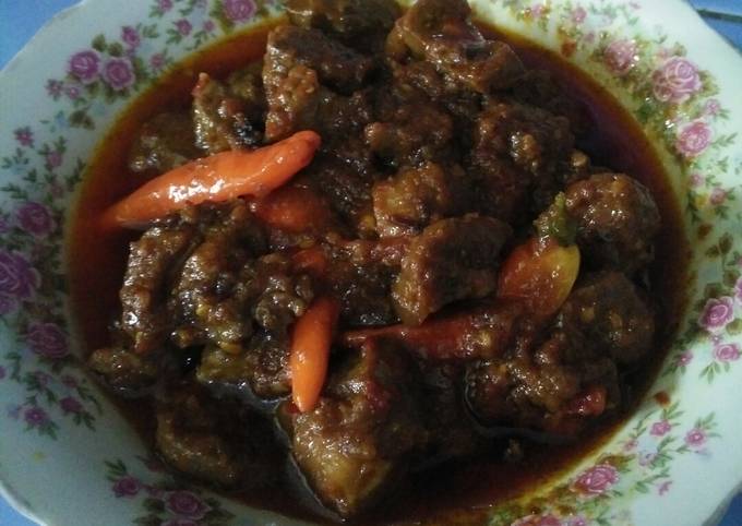 Resep Sambal Ati sapi dan jeroan sederhana tapi enak Anti Gagal