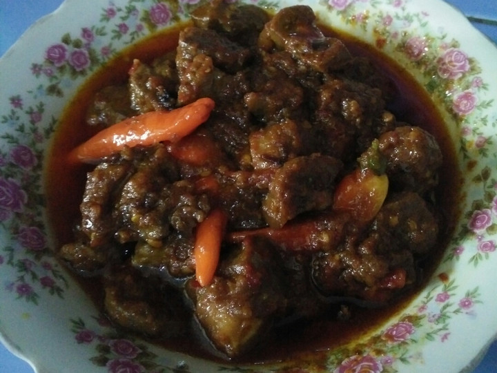 Resep Sambal Ati sapi dan jeroan sederhana tapi enak Anti Gagal
