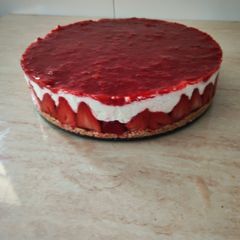 A picture of Strawberry Cheesecake.