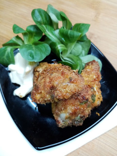 Una foto de Pollo estilo Kentucky sin gluten en freidora de aire