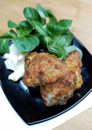 Una foto de Pollo estilo Kentucky sin gluten en freidora de aire