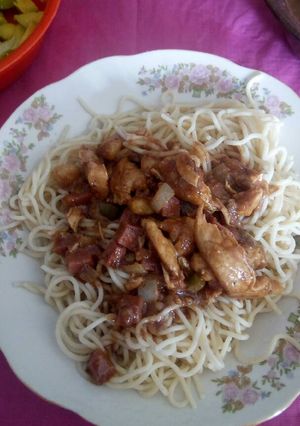 Una foto de Fideos mixtos