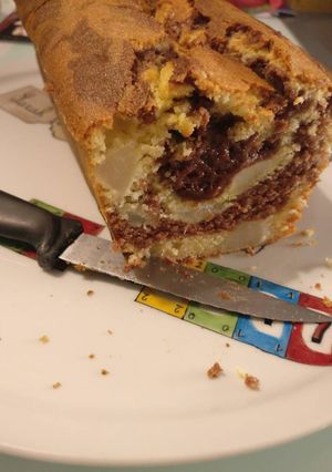 Une photo de Marbré poires crème de marron