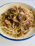 Noodles con tres coles