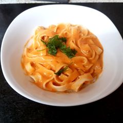 A picture of My Quick Cheesy Tagliatelle 😁.