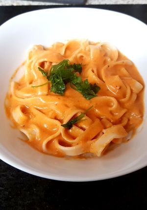 A picture of My Quick Cheesy Tagliatelle 😁.