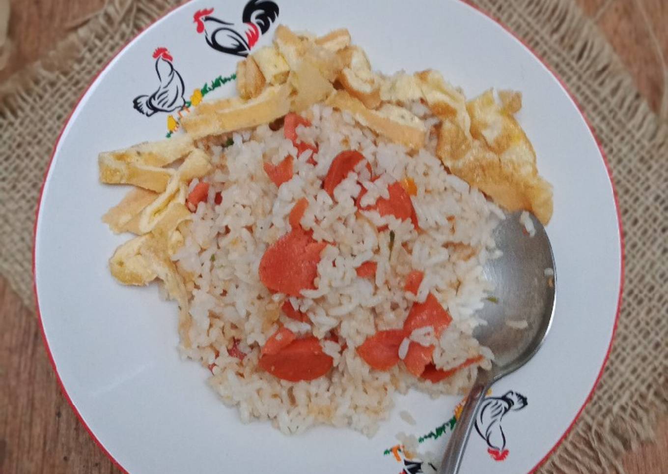 Nasi Goreng Sosis sederhana
