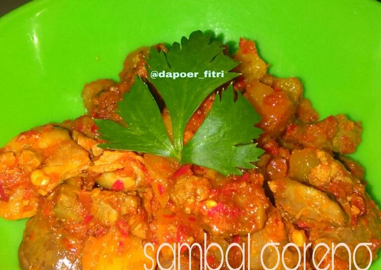 Sambal goreng hati ayam mix kentang