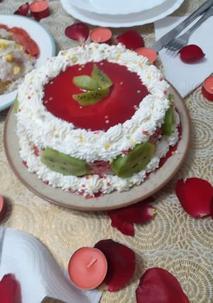 صورة لوصفة طورطة الكريم سهلة
