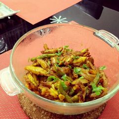 A picture of Ancovy dry masala (mourala maacher charchari - in bengali).