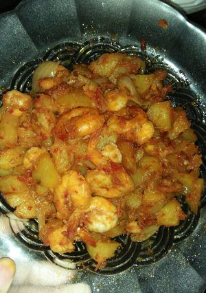 Foto resep Udang kentang balado