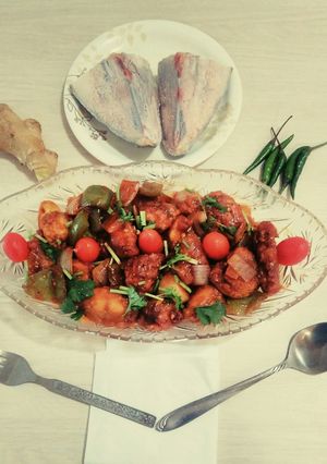 A picture of Chilli garlic fish.