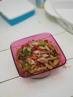 Foto resep Cumi asin pedas