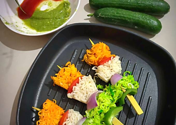 Noodles Skewers Recipe