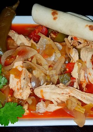 A picture of Mike's Spicy Mexican Chicken Soup.