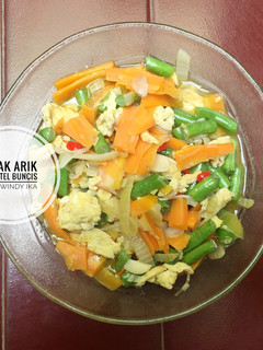 Foto resep Orak arik wortel buncis