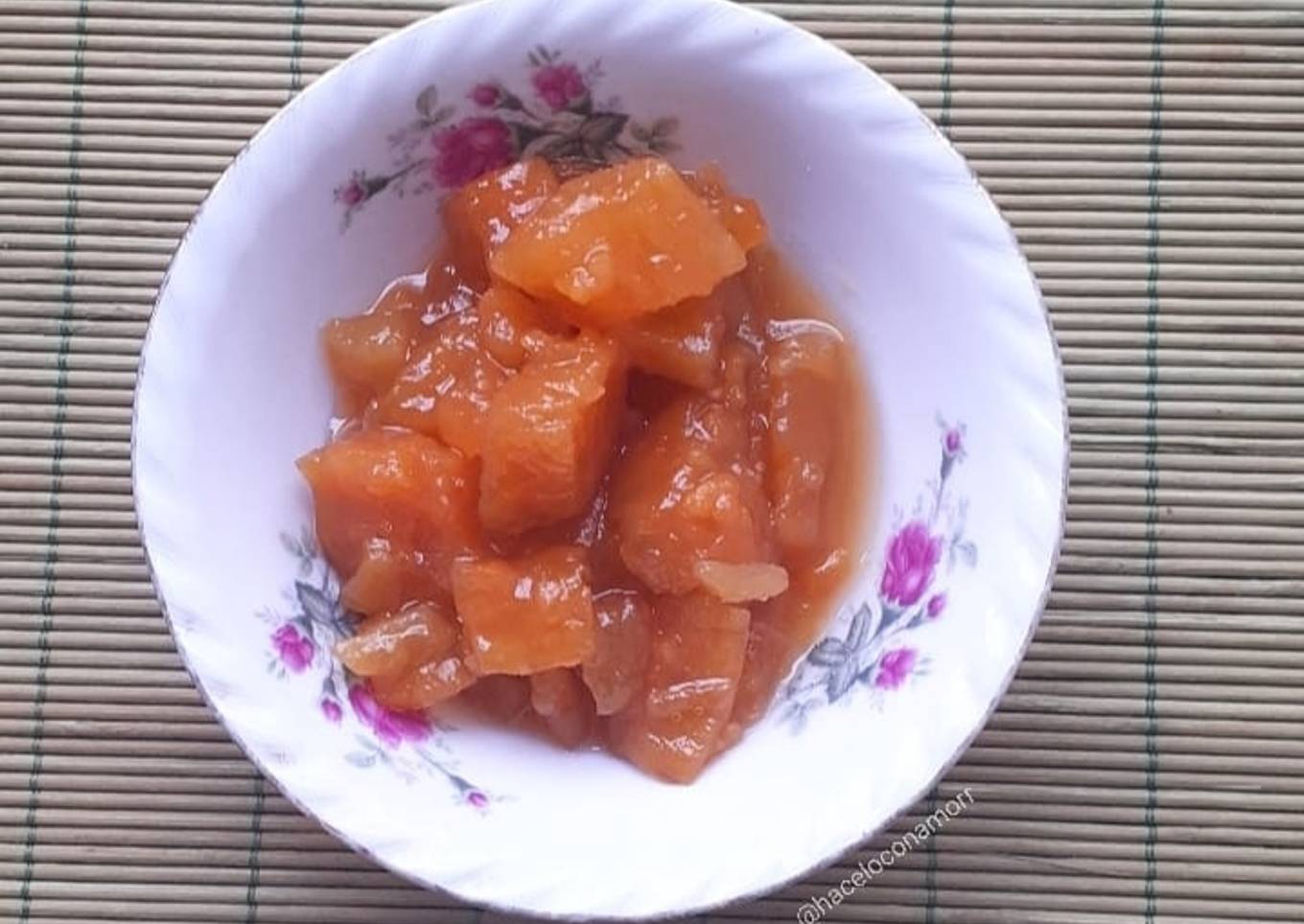 Batatas en almíbar