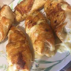 Foto principal de Pechugas rellenas de flor, queso y tocino