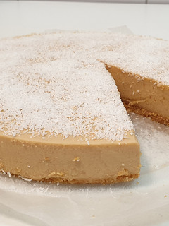 Una foto de Cheesecake de dulce de leche