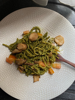 Foto resep 160. Vegan + Gluten Free Pesto Spaghetti